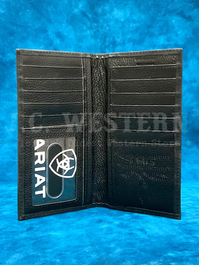 Ariat A3558801 Mens Diamond Lacing Southwestern Rodeo Wallet Black