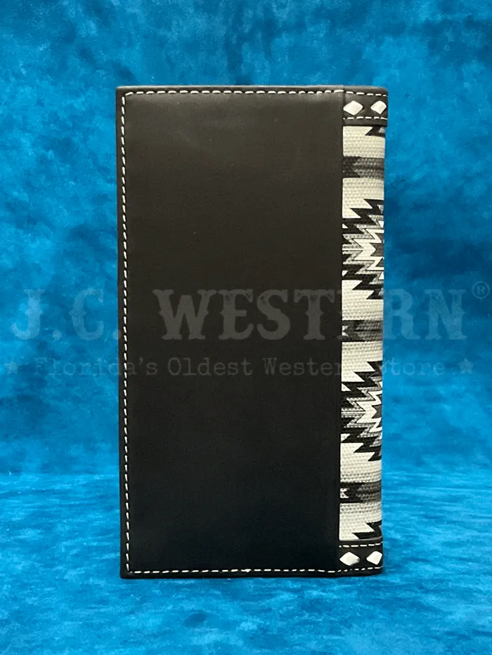 Ariat A3558801 Mens Diamond Lacing Southwestern Rodeo Wallet Black