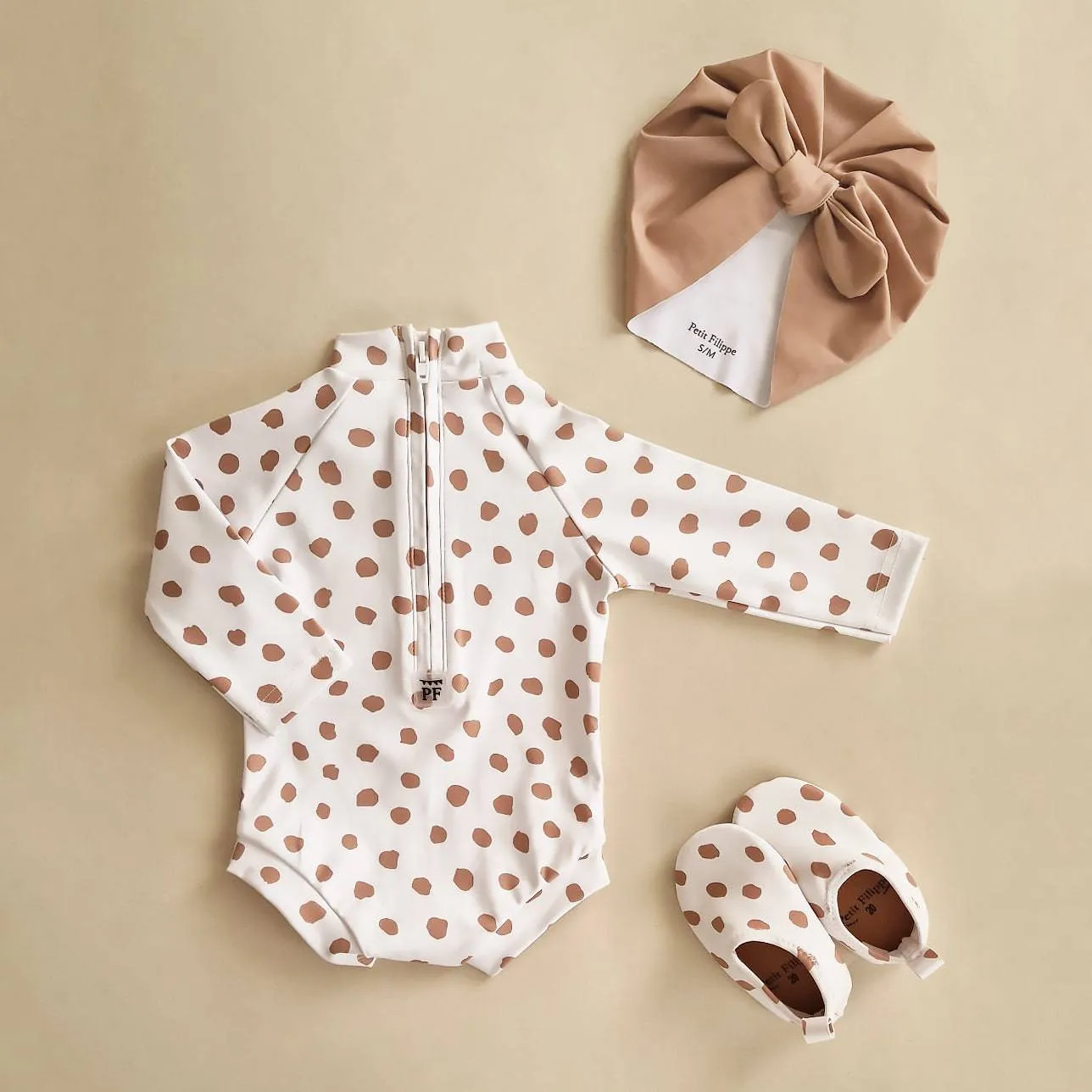 Baby Swim Turban - UPF50  - Beige
