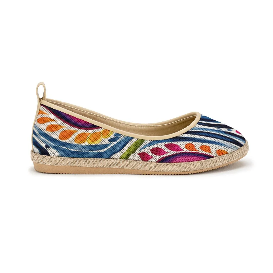 Beige Voyage Round Toe Stipples