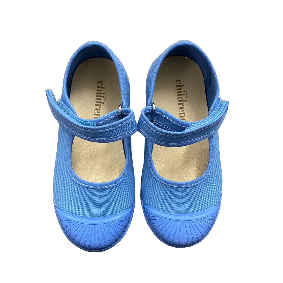 Canvas Mary Jane Captoe Sneaker - Medium Blue