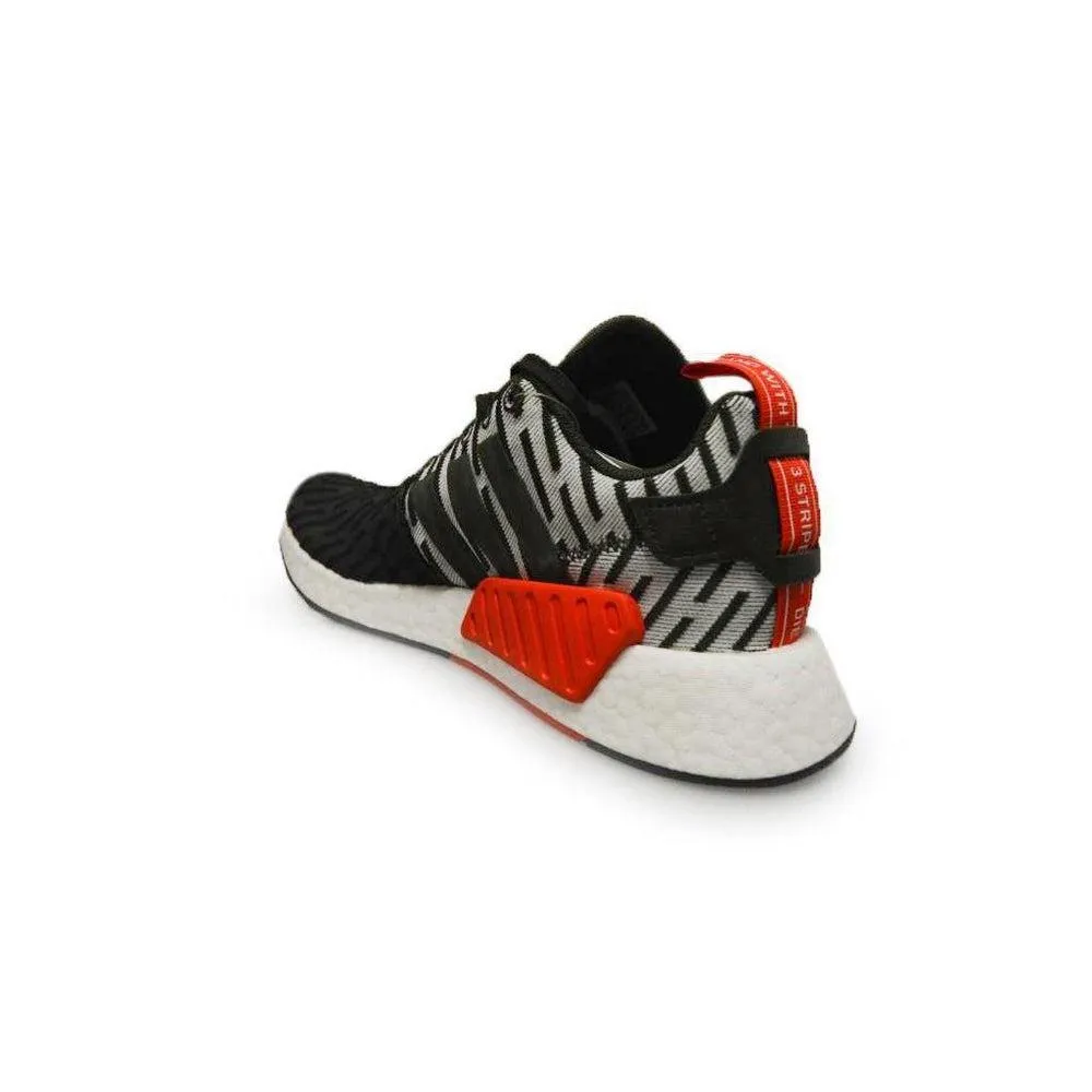 Mens Adidas NMD_R2   - BY2500 - Green White Red Trainers