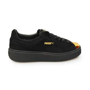 Womens Puma Suede Platform Gold